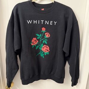 Whitney Rose Black Crewneck by Hanes